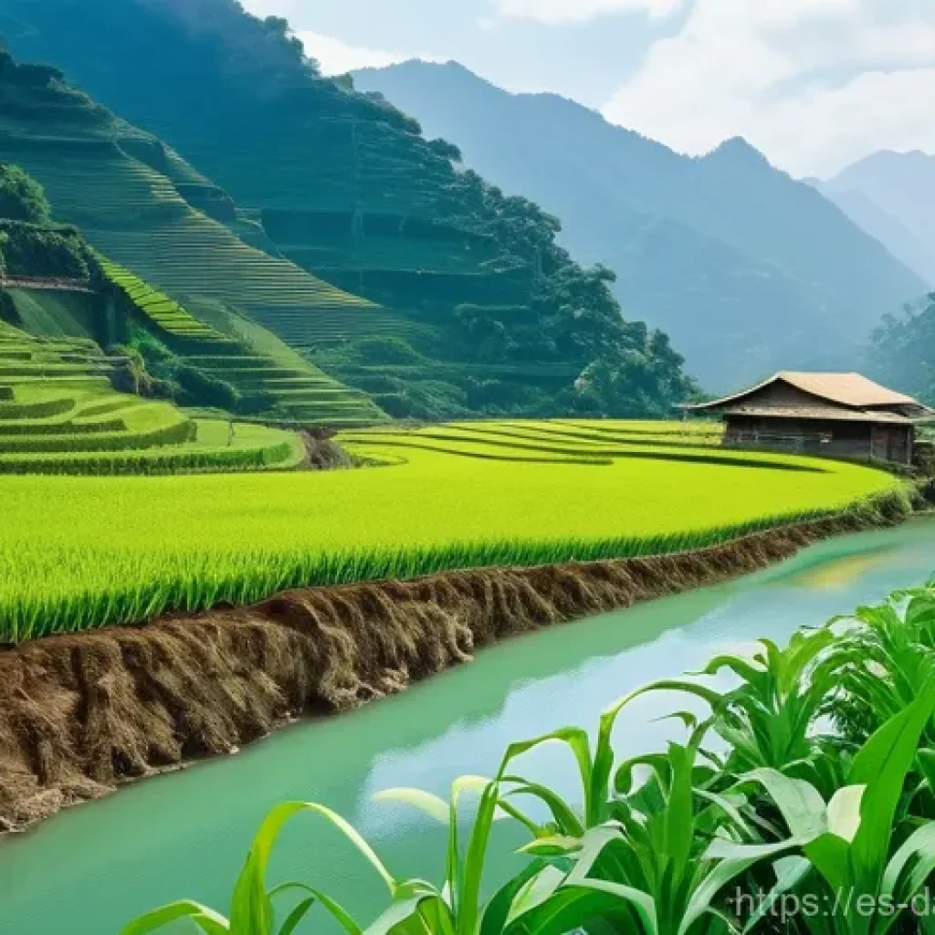 현대 사회에서의 토착지식의 중요성 - **Prompt 1: Indigenous Wisdom in Sustainable Agriculture**
"A breathtaking panoramic view of a v...