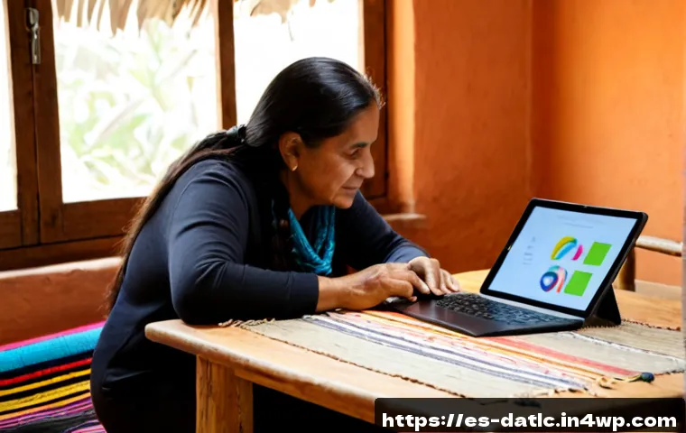 Home 17 토착지식 데이터베이스의 데이터 분석 도구 - Photorealistic documentary-style scene of a Spanish-speaking Latin American data analyst collaborati...